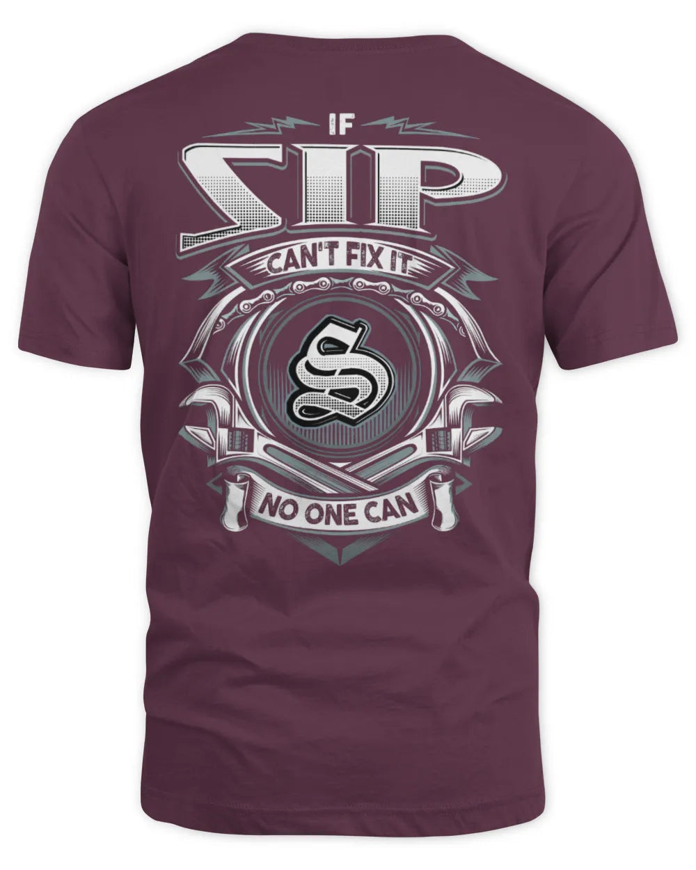 SIP AP81-K4-626 - Personalized Ahmed Quote Apparel “If Ahmed Can't Fix It, No One Can” - Unisex Standard T-Shirt - Maroon