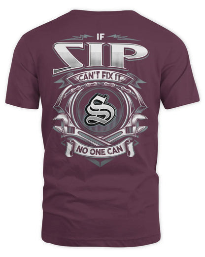 SIP AP81-K4-626 - Personalized Ahmed Quote Apparel “If Ahmed Can't Fix It, No One Can” - Unisex Standard T-Shirt - Maroon