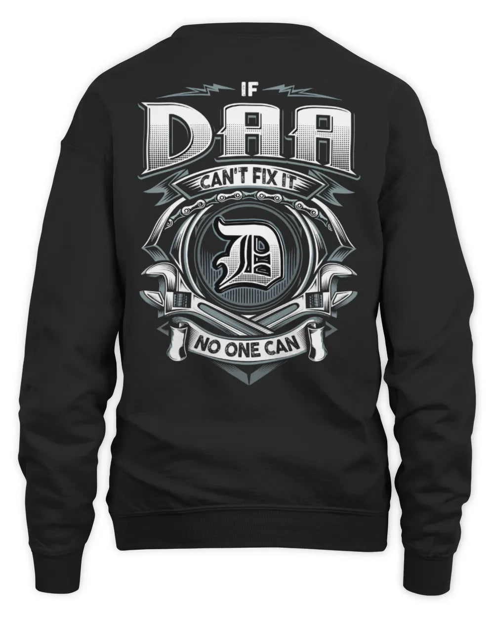 DAA AP81-K4-626 - Personalized Ahmed Quote Apparel “If Ahmed Can't Fix It, No One Can” - Unisex Sweatshirt - Black