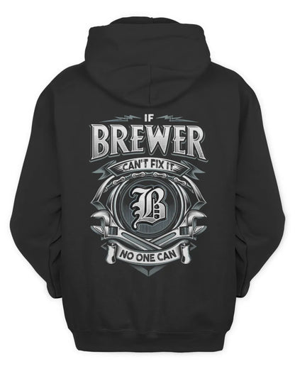 BREWER AP81-K4-626 - Personalized Ahmed Quote Apparel “If Ahmed Can't Fix It, No One Can” - Unisex Hoodie - Black