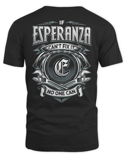 ESPERANZA AP81-K4-626 - Personalized Ahmed Quote Apparel “If Ahmed Can't Fix It, No One Can” - Unisex Standard T-Shirt - Black