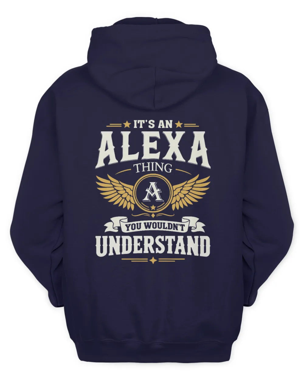 ALEXA KT06-M008 It’s a [NAME] Thing – You Wouldn’t Understand | Personalized Vintage T-Shirt - Unisex Hoodie - Navy