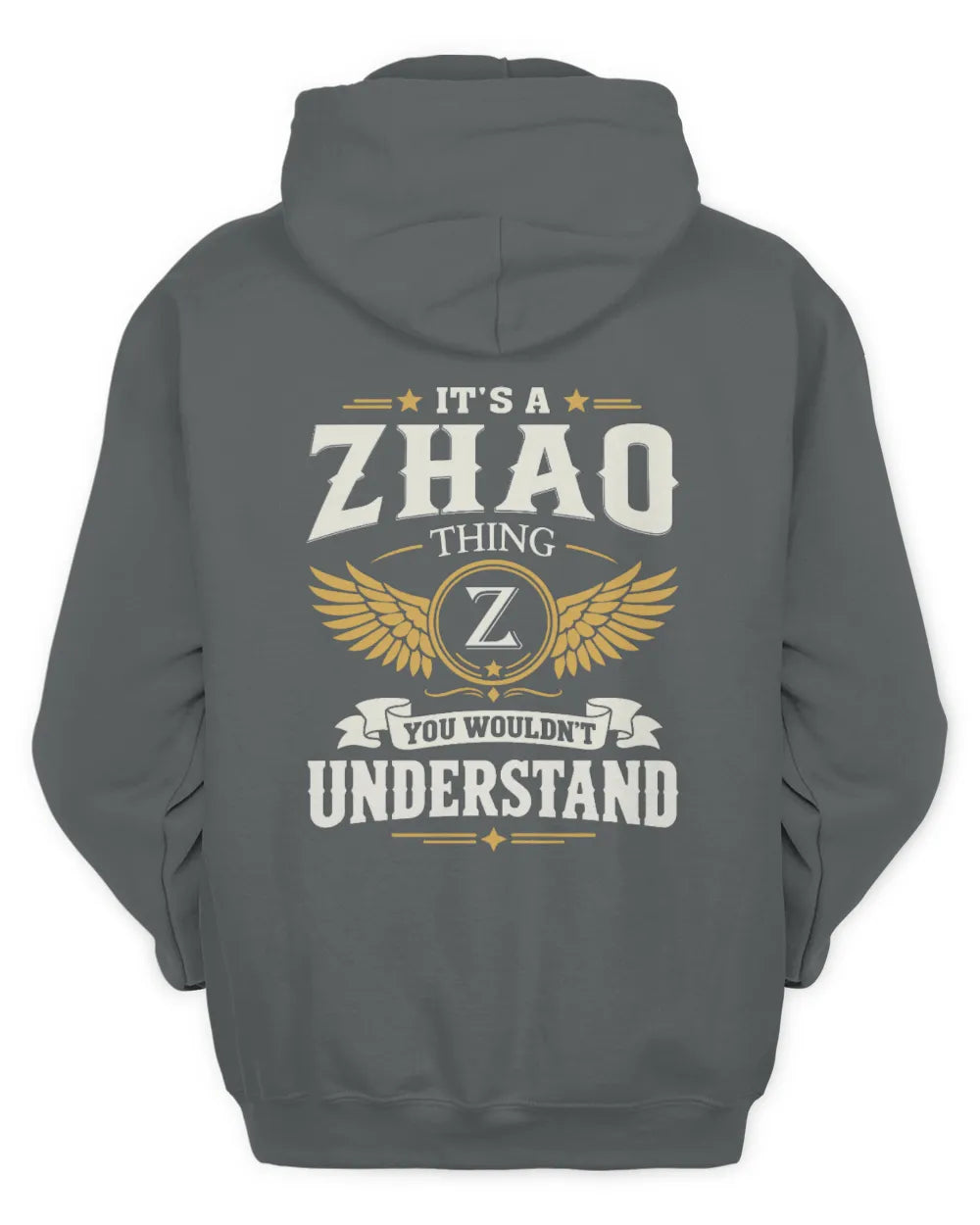ZHAO KT06-M008 It’s a [NAME] Thing – You Wouldn’t Understand | Personalized Vintage T-Shirt - Unisex Hoodie - Charcoal