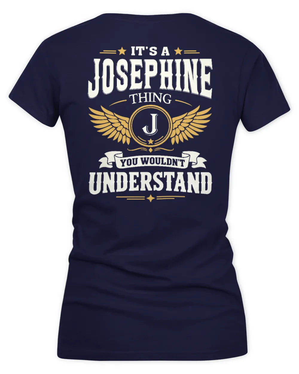 JOSEPHINE KT06-M008 It’s a [NAME] Thing – You Wouldn’t Understand | Personalized Vintage T-Shirt - Women's V-Neck T-Shirt - Navy