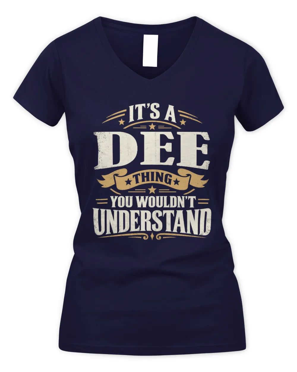 DEE P08 TH51 - Personalized “It’s a/an [NAME] Thing – You Wouldn’t Understand” Shirt - Women's V-Neck T-Shirt - Navy