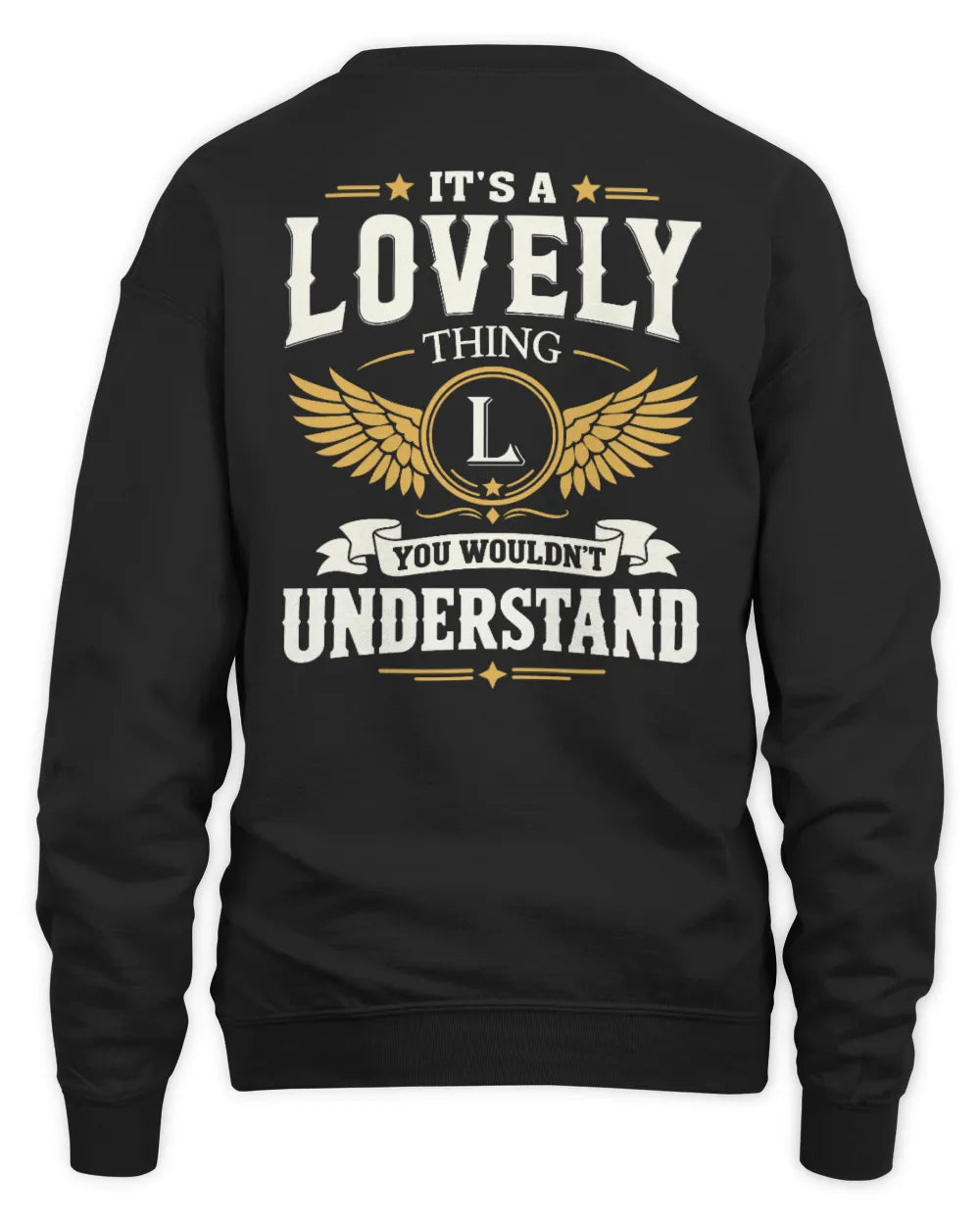 LOVELY KT06-M008 It’s a [NAME] Thing – You Wouldn’t Understand | Personalized Vintage T-Shirt - Unisex Sweatshirt - Black