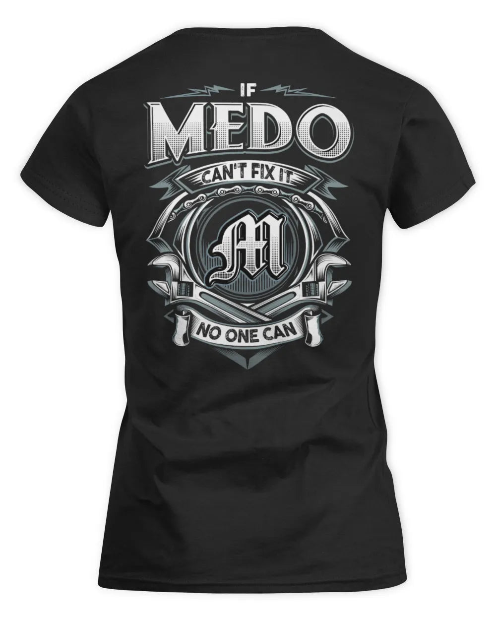 MEDO AP81-K4-626 - Personalized Ahmed Quote Apparel “If Ahmed Can't Fix It, No One Can” - Women's Standard T-Shirt - Black