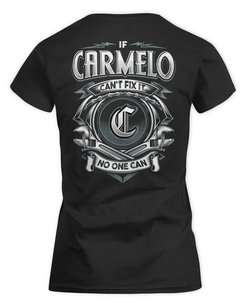 CARMELO AP81-K4-626 - Personalized Ahmed Quote Apparel “If Ahmed Can't Fix It, No One Can” - Women's Standard T-Shirt - Black