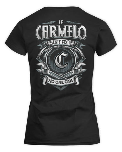 CARMELO AP81-K4-626 - Personalized Ahmed Quote Apparel “If Ahmed Can't Fix It, No One Can” - Women's Standard T-Shirt - Black