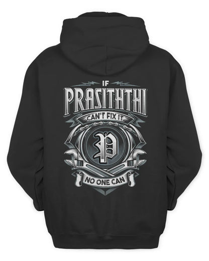 PRASITHTHI AP81-K4-626 - Personalized Ahmed Quote Apparel “If Ahmed Can't Fix It, No One Can” - Unisex Hoodie - Black