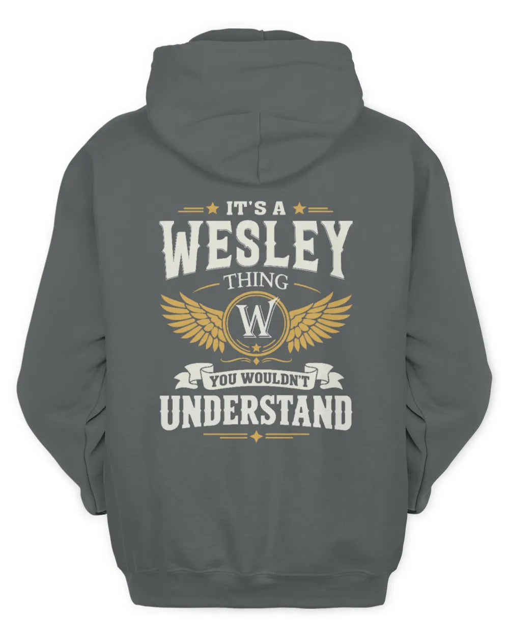 WESLEY KT06-M008 It’s a [NAME] Thing – You Wouldn’t Understand | Personalized Vintage T-Shirt - Unisex Hoodie - Charcoal