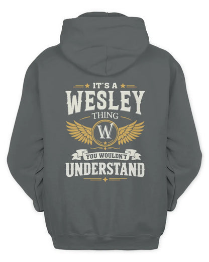 WESLEY KT06-M008 It’s a [NAME] Thing – You Wouldn’t Understand | Personalized Vintage T-Shirt - Unisex Hoodie - Charcoal