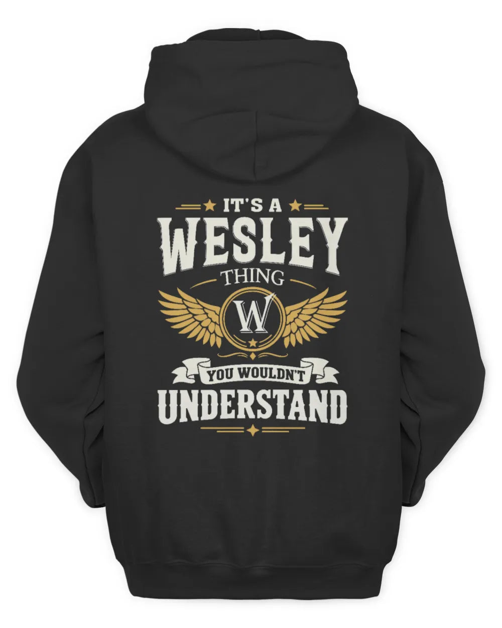 WESLEY KT06-M008 It’s a [NAME] Thing – You Wouldn’t Understand | Personalized Vintage T-Shirt - Unisex Hoodie - Black