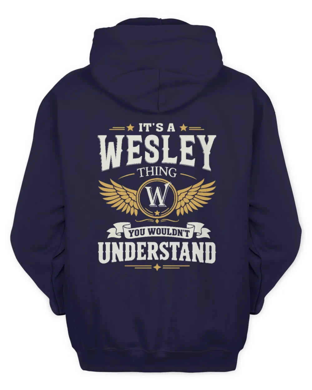 WESLEY KT06-M008 It’s a [NAME] Thing – You Wouldn’t Understand | Personalized Vintage T-Shirt - Unisex Hoodie - Navy