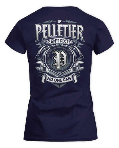 PELLETIER AP81-K4-626 - Personalized Ahmed Quote Apparel “If Ahmed Can't Fix It, No One Can” - Women's Standard T-Shirt - Navy