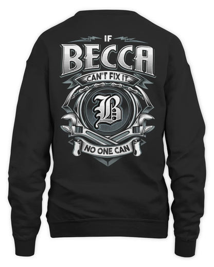BECCA AP81-K4-626 - Personalized Ahmed Quote Apparel “If Ahmed Can't Fix It, No One Can” - Unisex Sweatshirt - Black