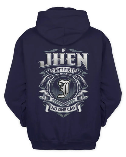 JHEN AP81-K4-626 - Personalized Ahmed Quote Apparel “If Ahmed Can't Fix It, No One Can” - Unisex Hoodie - Navy