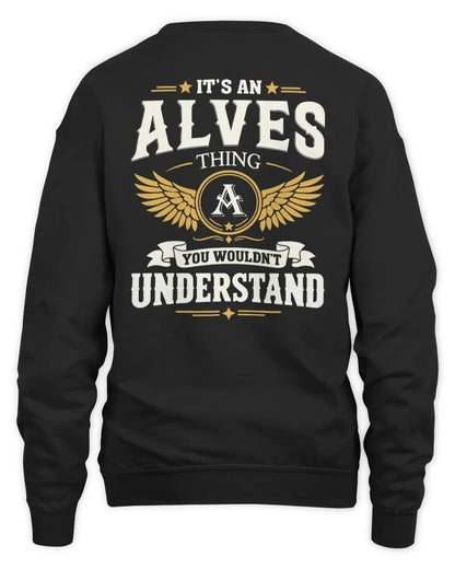 ALVES KT06-M008 It’s a [NAME] Thing – You Wouldn’t Understand | Personalized Vintage T-Shirt - Unisex Sweatshirt - Black