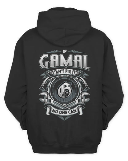 GAMAL AP81-K4-626 - Personalized Ahmed Quote Apparel “If Ahmed Can't Fix It, No One Can” - Unisex Hoodie - Black
