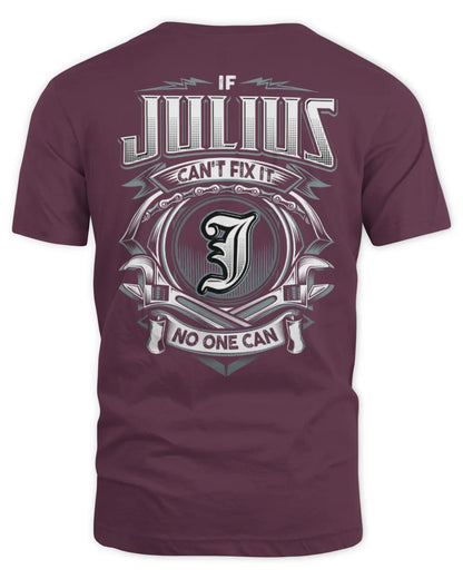 JULIUS AP81-K4-626 - Personalized Ahmed Quote Apparel “If Ahmed Can't Fix It, No One Can” - Unisex Standard T-Shirt - Maroon