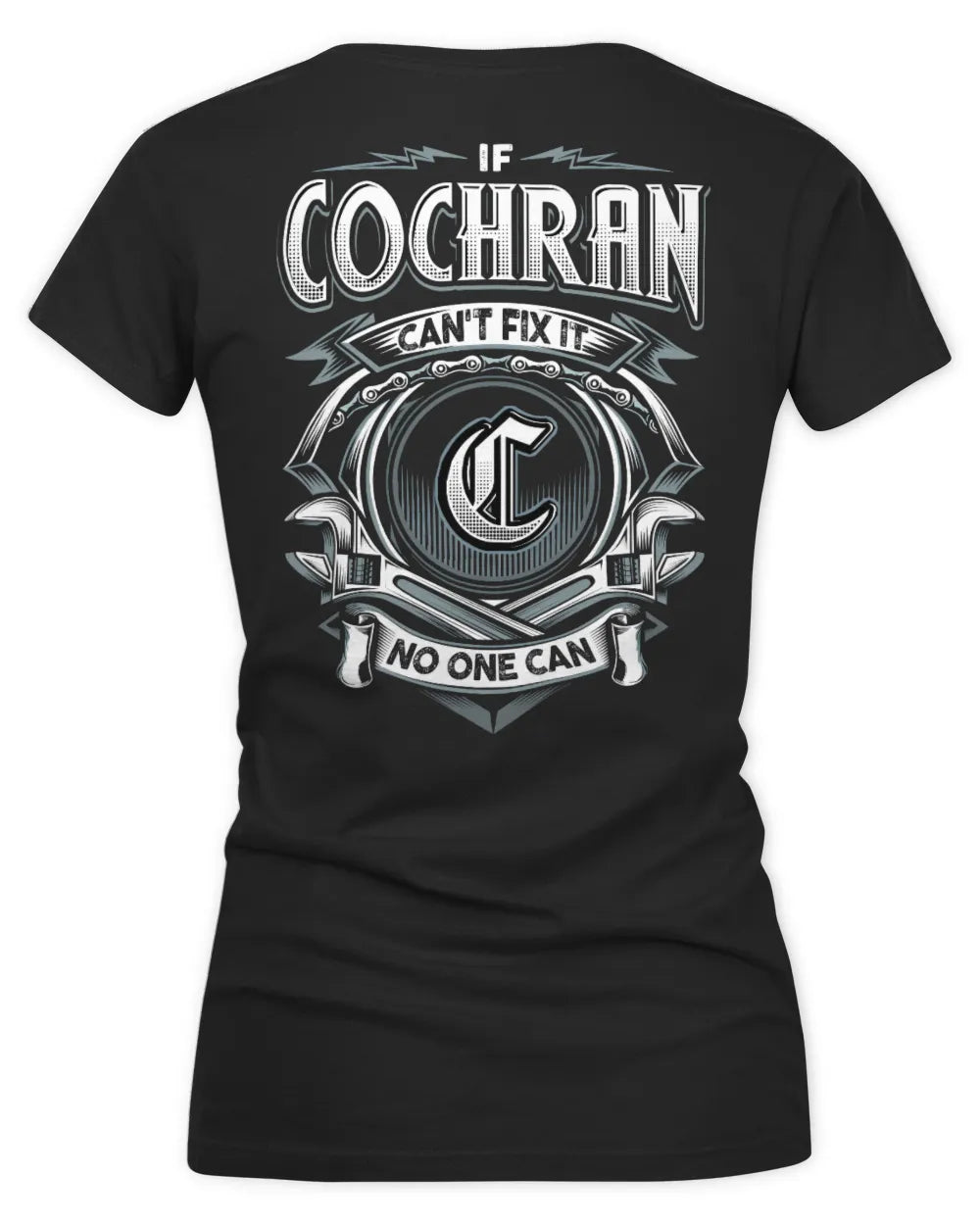 COCHRAN AP81-K4-626 - Personalized Ahmed Quote Apparel “If Ahmed Can't Fix It, No One Can” - Women's V-Neck T-Shirt - Black