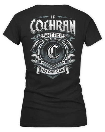 COCHRAN AP81-K4-626 - Personalized Ahmed Quote Apparel “If Ahmed Can't Fix It, No One Can” - Women's V-Neck T-Shirt - Black
