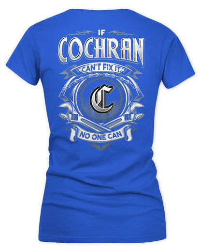 COCHRAN AP81-K4-626 - Personalized Ahmed Quote Apparel “If Ahmed Can't Fix It, No One Can” - Women's V-Neck T-Shirt - Royal