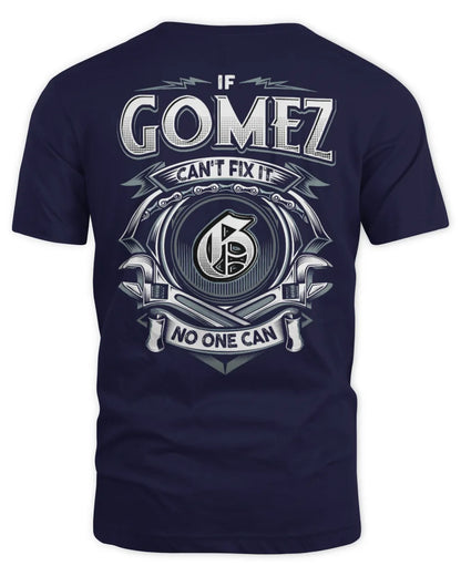 GOMEZ AP81-K4-626 - Personalized Ahmed Quote Apparel “If Ahmed Can't Fix It, No One Can” - Unisex Standard T-Shirt - Navy