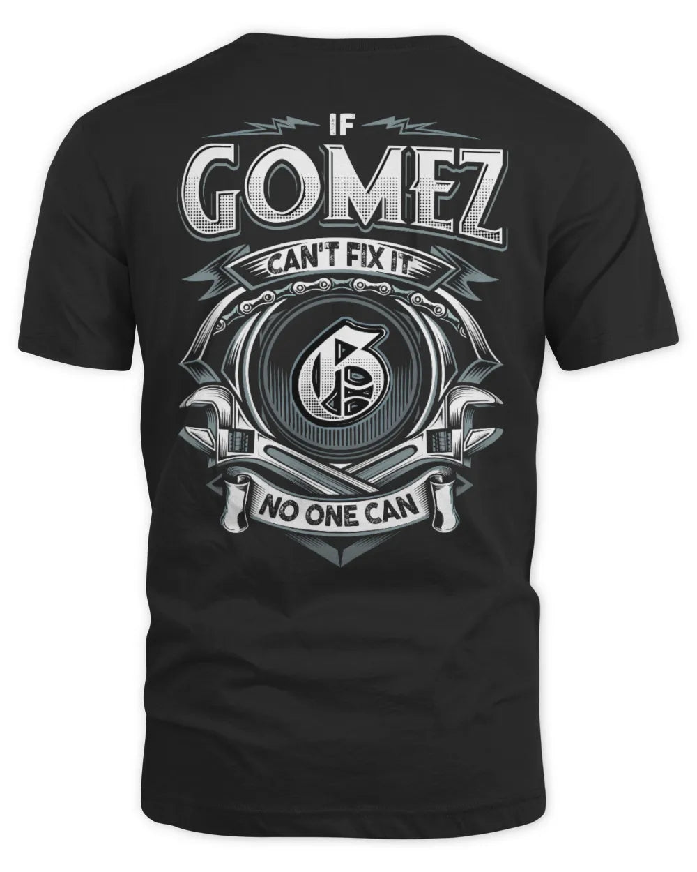 GOMEZ AP81-K4-626 - Personalized Ahmed Quote Apparel “If Ahmed Can't Fix It, No One Can” - Unisex Standard T-Shirt - Black