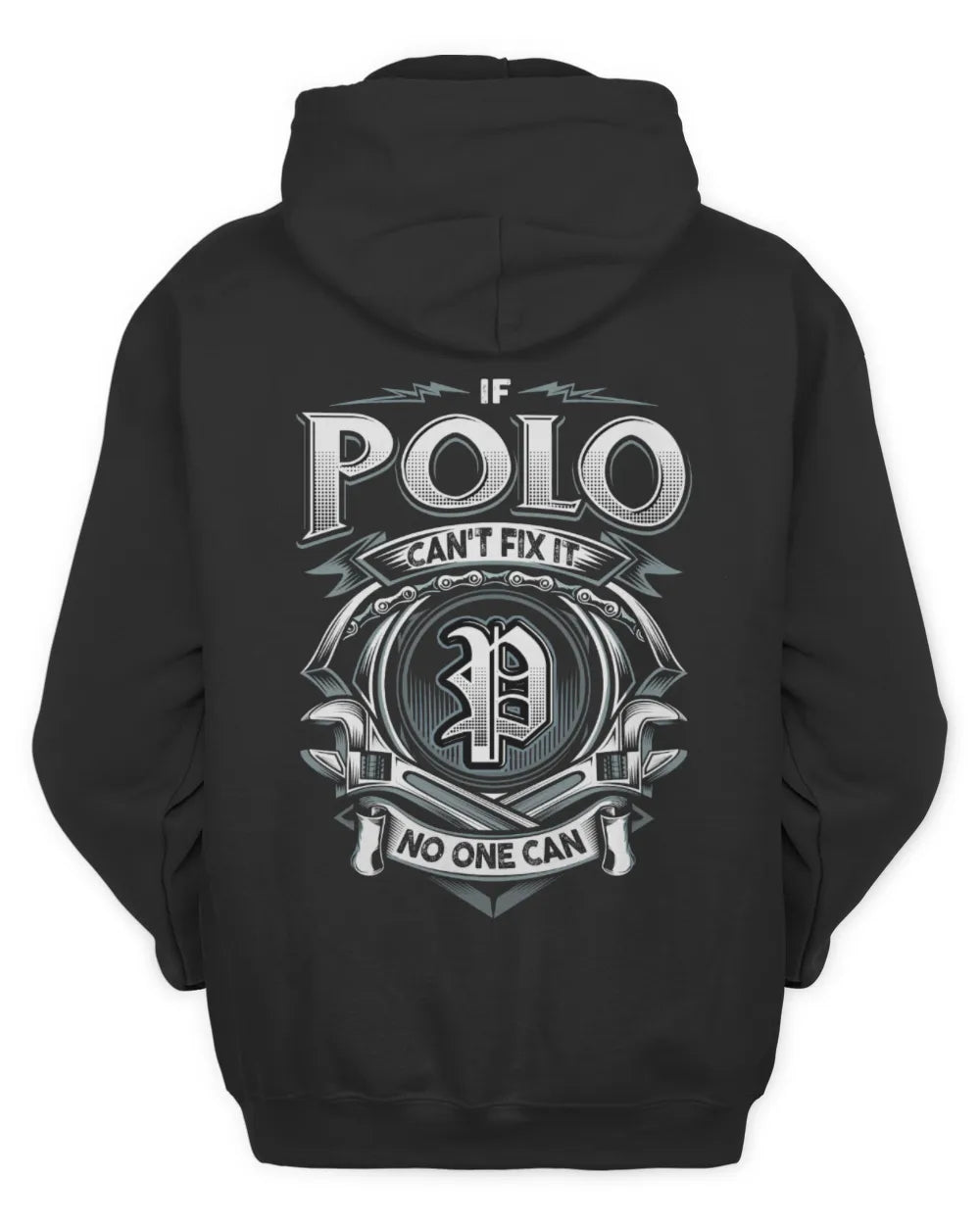 POLO AP81-K4-626 - Personalized Ahmed Quote Apparel “If Ahmed Can't Fix It, No One Can” - Unisex Hoodie - Black