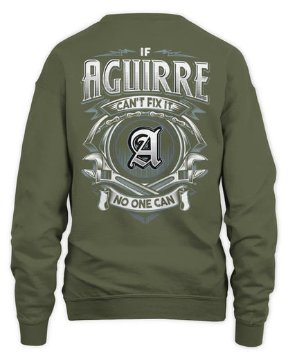 AGUIRRE AP81-K4-626 - Personalized Ahmed Quote Apparel “If Ahmed Can't Fix It, No One Can” - Unisex Sweatshirt - Military Green