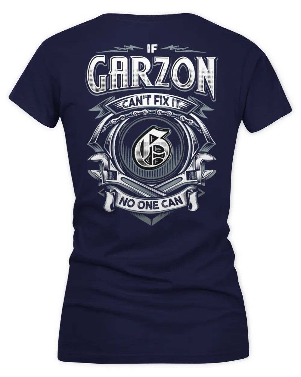 GARZON AP81-K4-626 - Personalized Ahmed Quote Apparel “If Ahmed Can't Fix It, No One Can” - Women's V-Neck T-Shirt - Navy