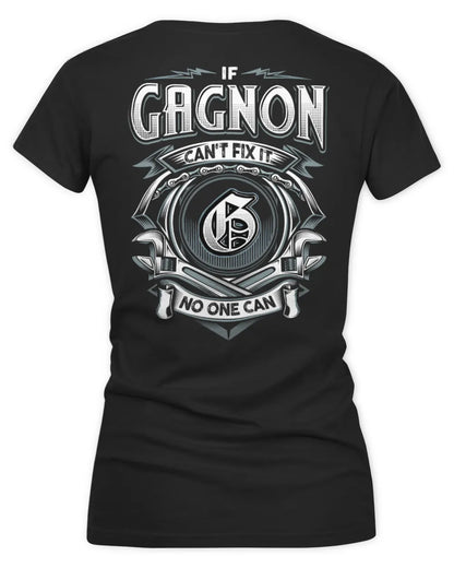 GAGNON AP81-K4-626 - Personalized Ahmed Quote Apparel “If Ahmed Can't Fix It, No One Can” - Women's V-Neck T-Shirt - Black