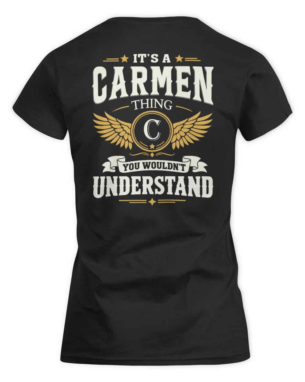 CARMEN KT06-M008 It’s a [NAME] Thing – You Wouldn’t Understand | Personalized Vintage T-Shirt - Women's Standard T-Shirt - Black