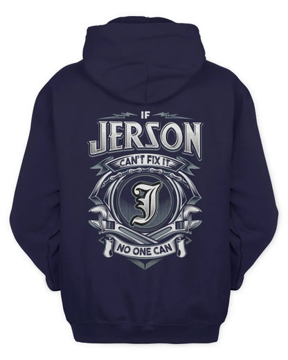 JERSON AP81-K4-626 - Personalized Ahmed Quote Apparel “If Ahmed Can't Fix It, No One Can” - Unisex Hoodie - Navy