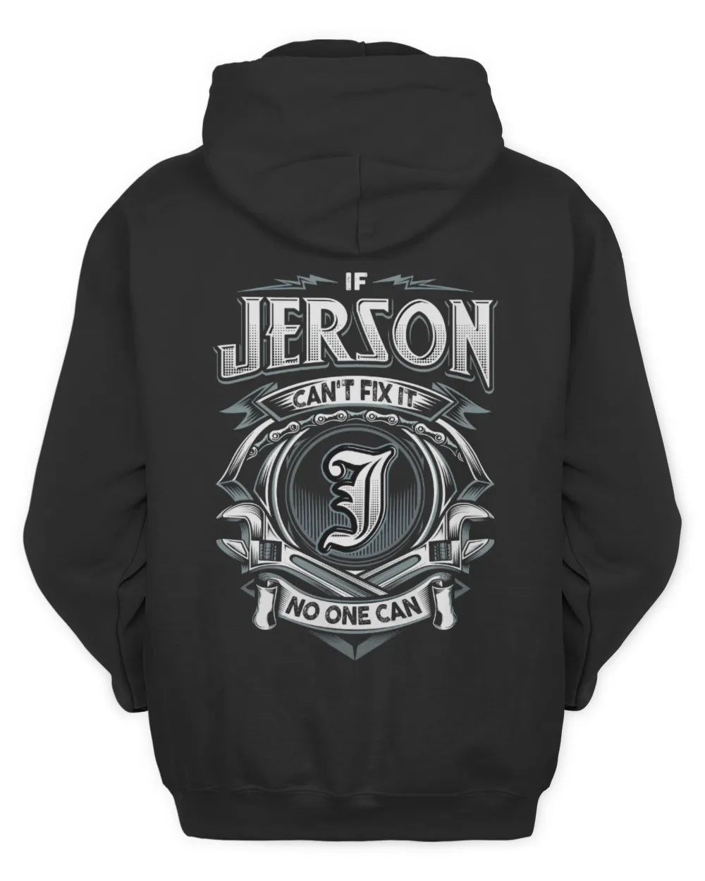 JERSON AP81-K4-626 - Personalized Ahmed Quote Apparel “If Ahmed Can't Fix It, No One Can” - Unisex Hoodie - Black