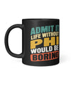 PHI CP01-H4 Personalized Black Mug – Custom Name Coffee Cup
