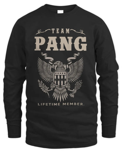 PANG TP06-K82 – Personalized Classic Style Apparel “Team NAME Lifetime Member” - Men's Long Sleeved T-Shirt - Black