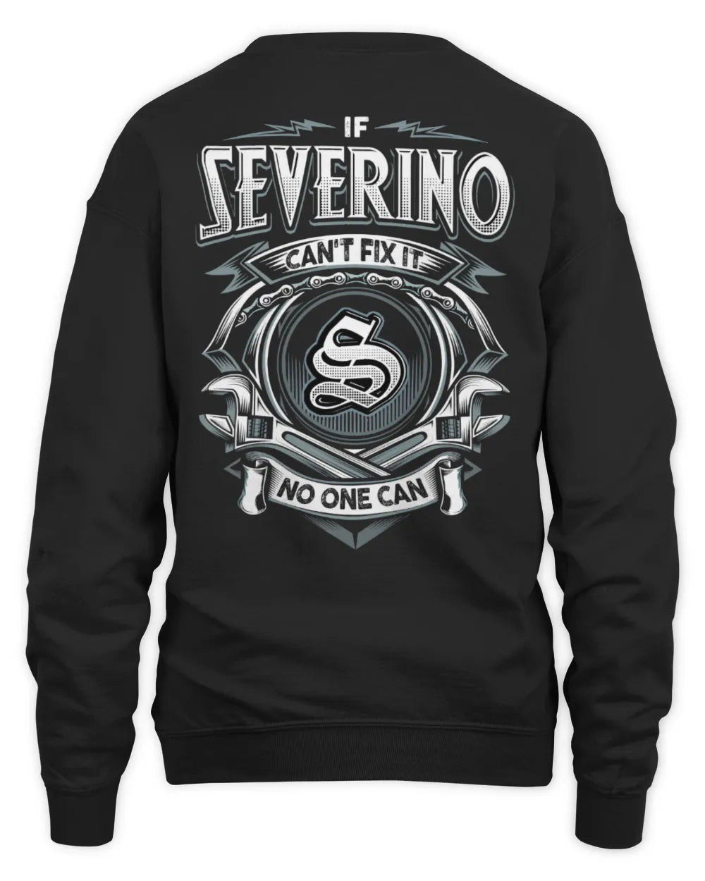 SEVERINO AP81-K4-626 - Personalized Ahmed Quote Apparel “If Ahmed Can't Fix It, No One Can” - Unisex Sweatshirt - Black