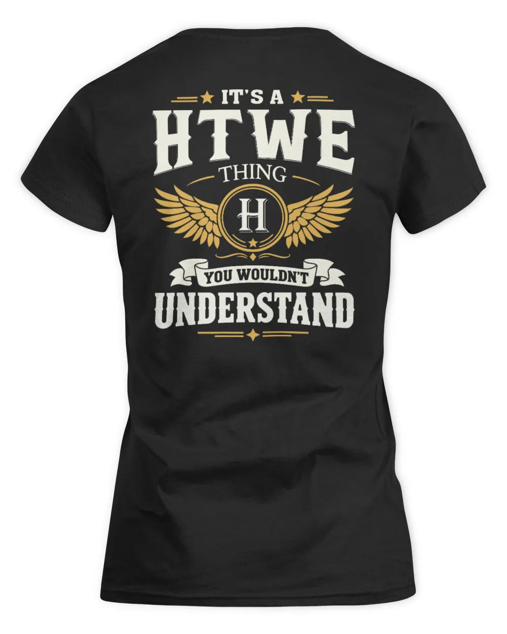 HTWE KT06-M008 It’s a [NAME] Thing – You Wouldn’t Understand | Personalized Vintage T-Shirt - Women's Standard T-Shirt - Black