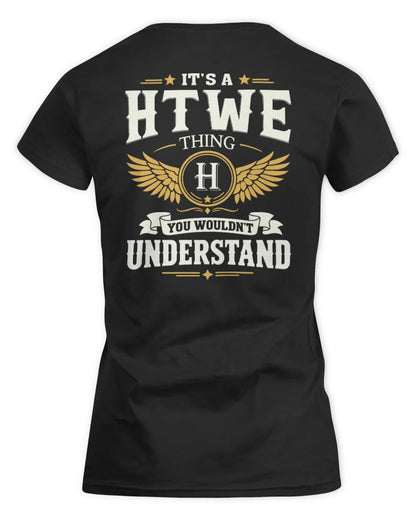 HTWE KT06-M008 It’s a [NAME] Thing – You Wouldn’t Understand | Personalized Vintage T-Shirt - Women's Standard T-Shirt - Black