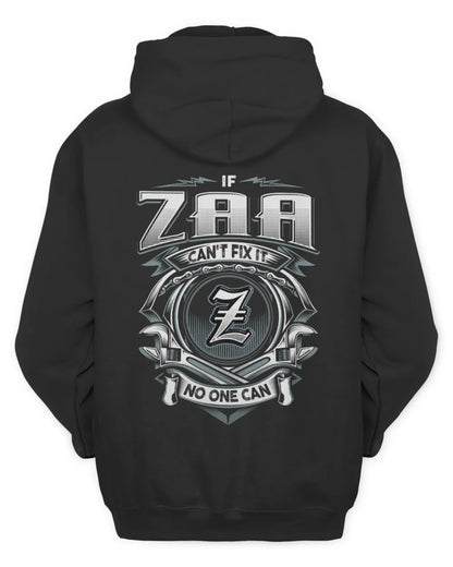 ZAA AP81-K4-626 - Personalized Ahmed Quote Apparel “If Ahmed Can't Fix It, No One Can” - Unisex Hoodie - Black