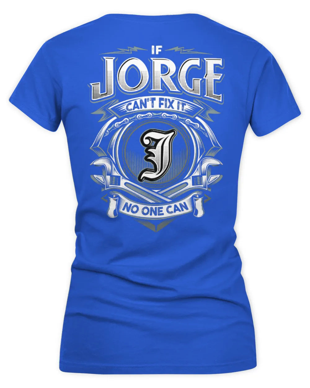 JORGE AP81-K4-626 - Personalized Ahmed Quote Apparel “If Ahmed Can't Fix It, No One Can” - Women's V-Neck T-Shirt - Royal