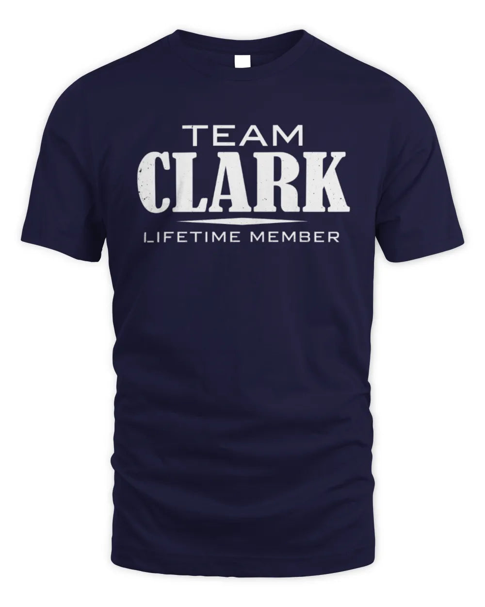 CLARK BL62-K4-128 - Personalized “Team NAME Lifetime Member” - Unisex Standard T-Shirt - Navy