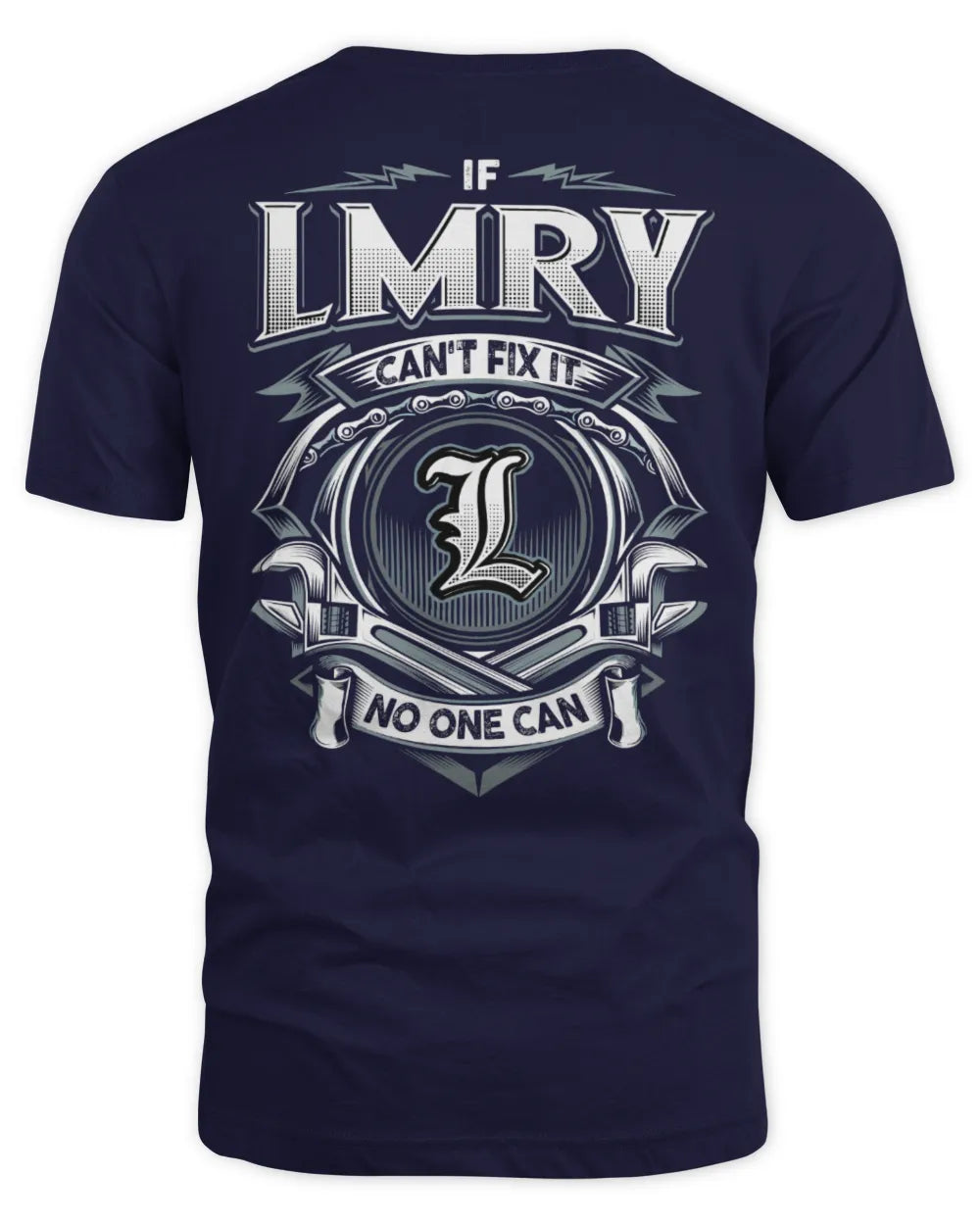 LMRY AP81-K4-626 - Personalized Ahmed Quote Apparel “If Ahmed Can't Fix It, No One Can” - Unisex Standard T-Shirt - Navy
