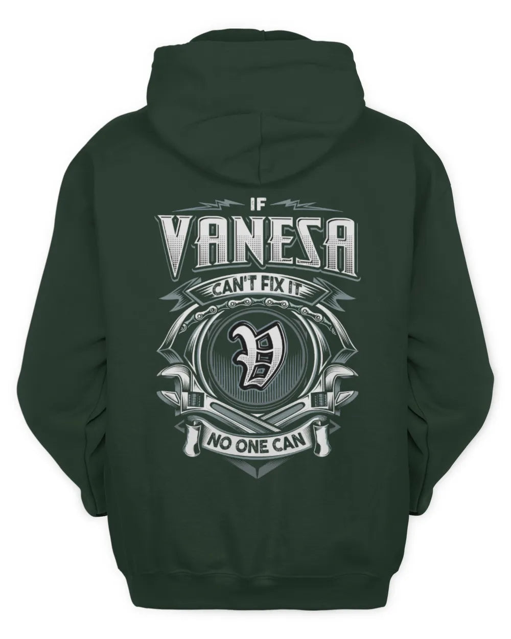 VANESA AP81-K4-626 - Personalized Ahmed Quote Apparel “If Ahmed Can't Fix It, No One Can” - Unisex Hoodie - Forest Green