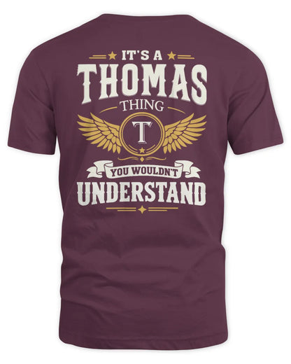 THOMAS KT06-M008 It’s a [NAME] Thing – You Wouldn’t Understand | Personalized Vintage T-Shirt - Unisex Standard T-Shirt - Maroon