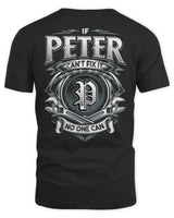 PETER AP81-K4-626 - Personalized Ahmed Quote Apparel “If Ahmed Can't Fix It, No One Can” - Unisex Standard T-Shirt - Black