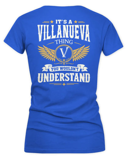 VILLANUEVA KT06-M008 It’s a [NAME] Thing – You Wouldn’t Understand | Personalized Vintage T-Shirt - Women's V-Neck T-Shirt - Royal