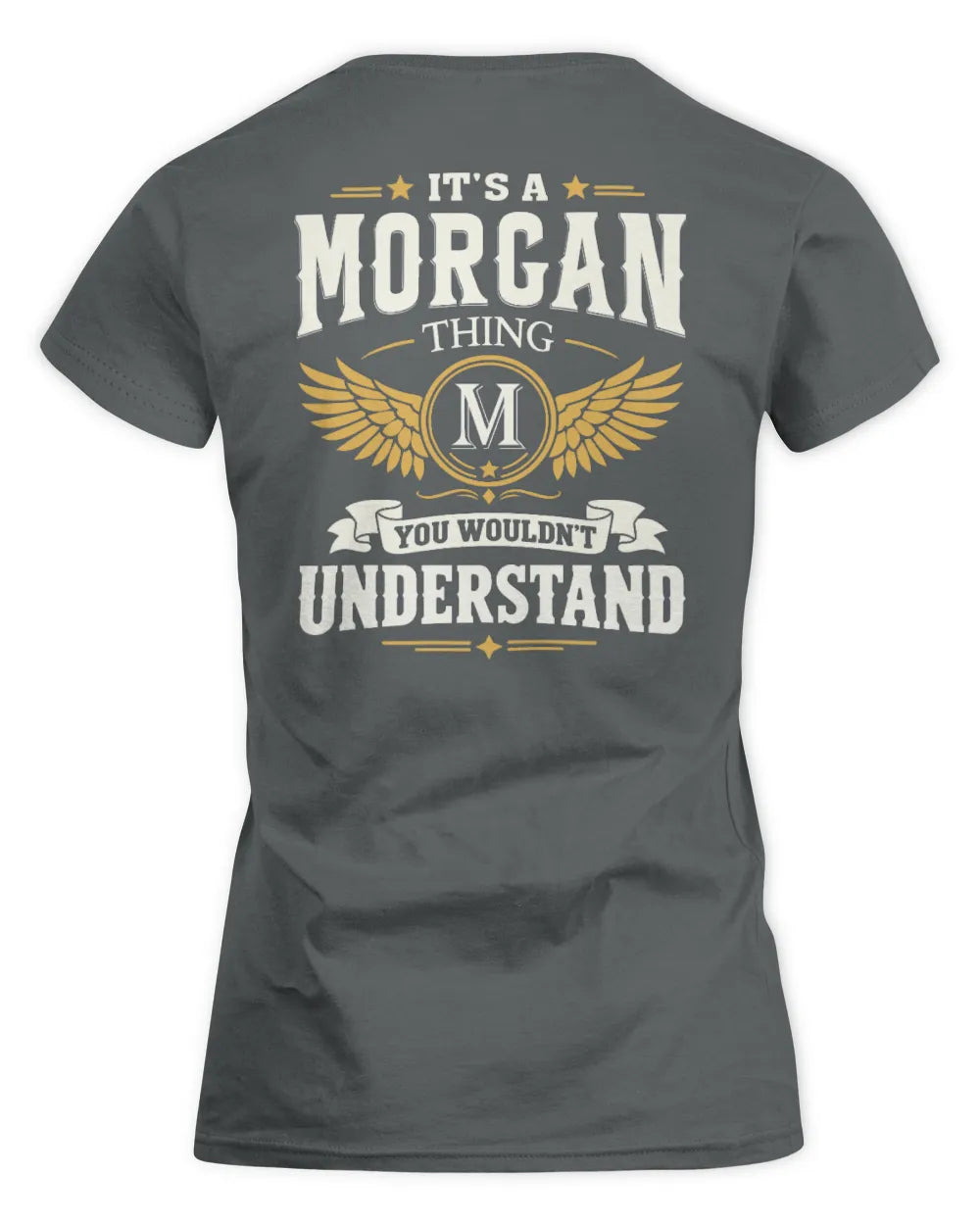 MORGAN KT06-M008 It’s a [NAME] Thing – You Wouldn’t Understand | Personalized Vintage T-Shirt - Women's Standard T-Shirt - Charcoal